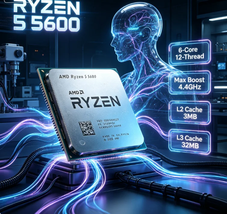 Cpu Cooler - CPU AMD Ryzen 5 5600 R5