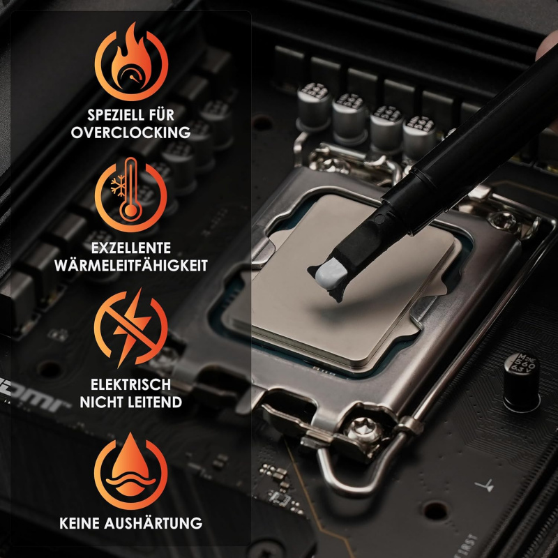 Compuesta térmica térmica de a - Thermal Paste reseña y precio