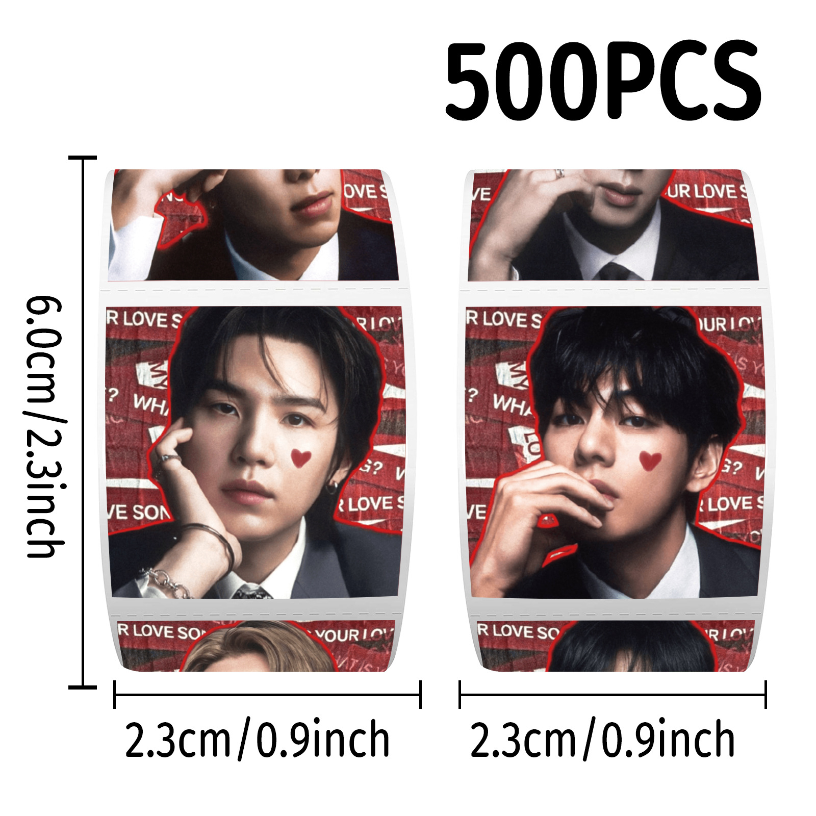 Pegatinas en Rollo de K-pop BT - Case Fan reseña y precio